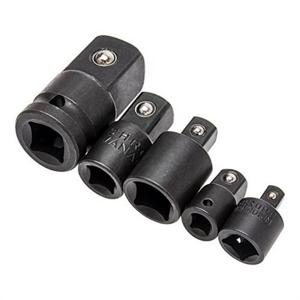 5 PCS Impact Reducer&Adapter Drive Socket Wrench 1/4 3/8 1/2 Drive Air Ratche 5 PCS Impact Reducer&Adapter Drive Socket Wrench 1/4 3/8 1/2 Drive Air Ratche